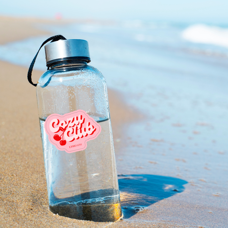 Cozy Club Cherry Sticker